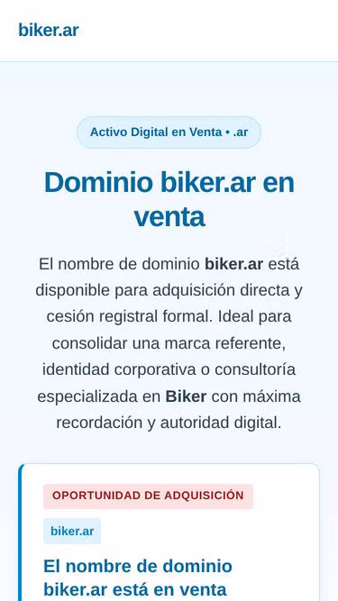 Screenshot of biker.ar