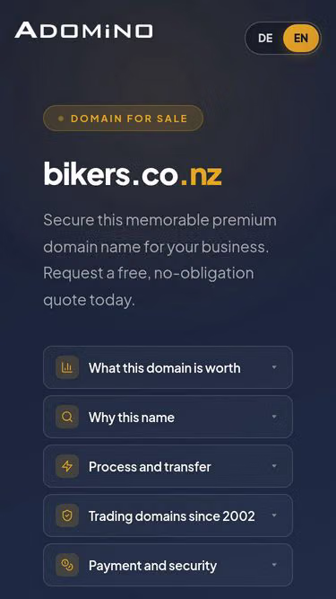 Screenshot of bikers.co.nz