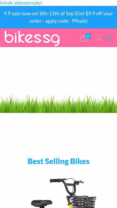 Screenshot of bikes.sg