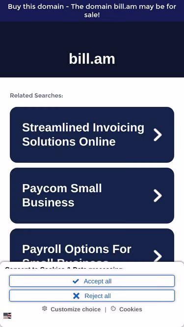 Screenshot of bill.am