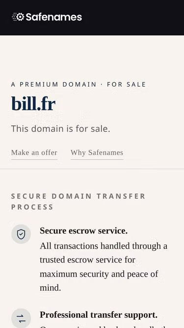 Screenshot of bill.fr