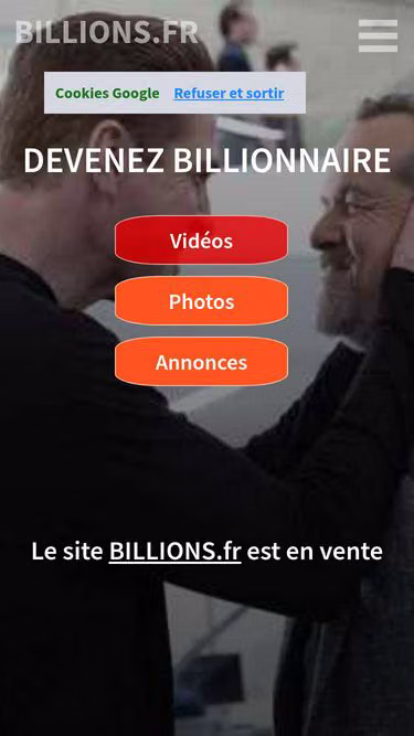 Screenshot of billions.fr