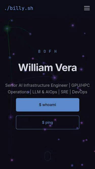 Screenshot of billy.sh