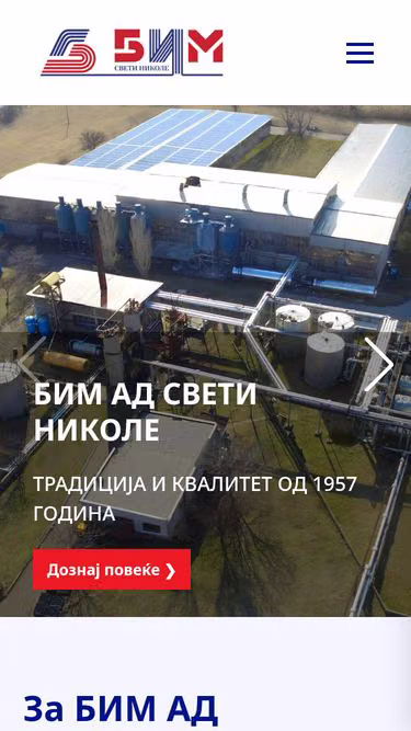 Screenshot of bim.com.mk