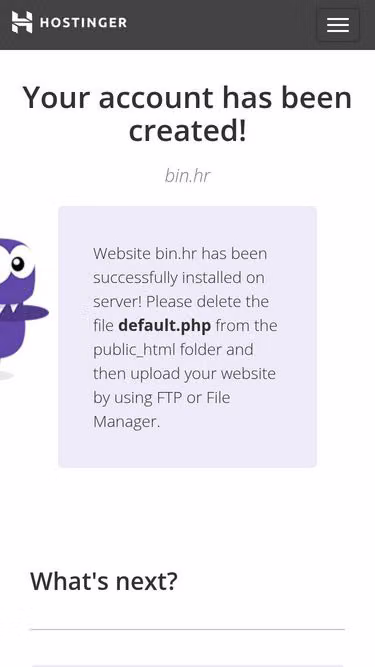 Screenshot of bin.hr