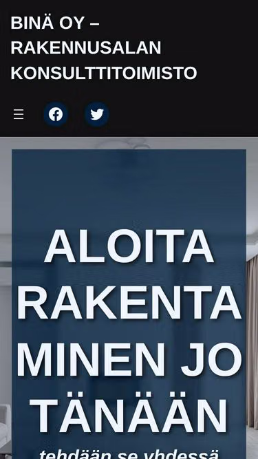 Screenshot of bina.fi