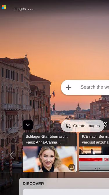 Screenshot of bing.de