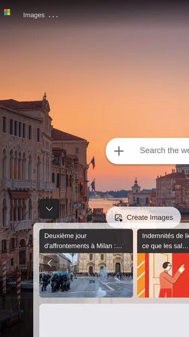 Screenshot of bing.fr