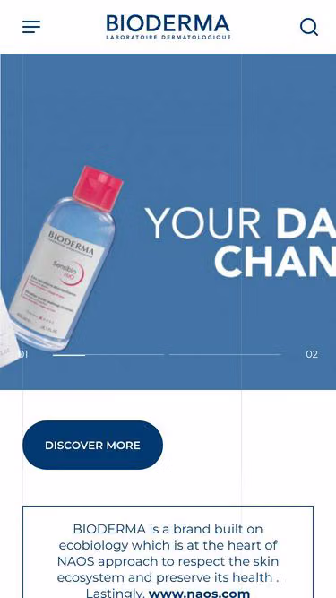 Screenshot of bioderma.eg
