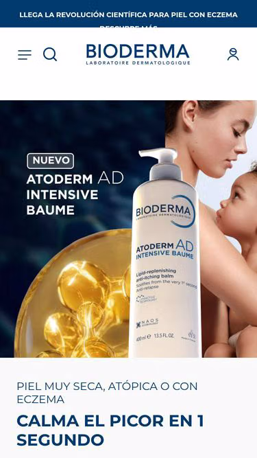 Screenshot of bioderma.es