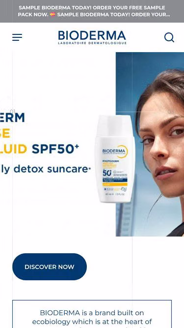 Screenshot of bioderma.mt