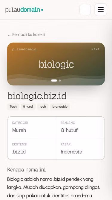 Screenshot of biologic.biz.id