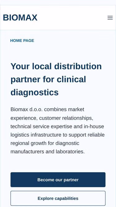 Screenshot of biomax.hr