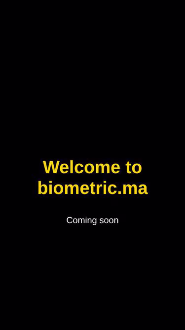 Screenshot of biometric.ma