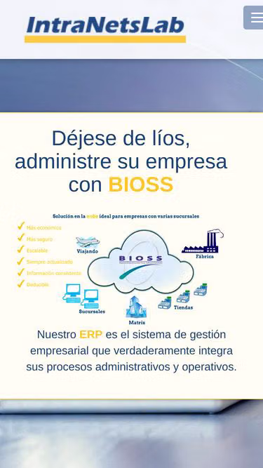 Screenshot of bioss.mx