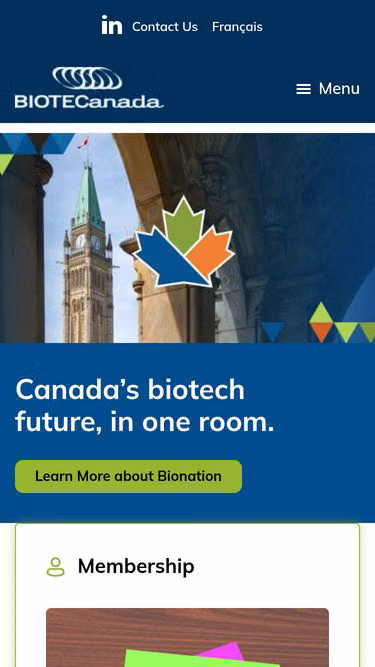 Screenshot of biotech.ca