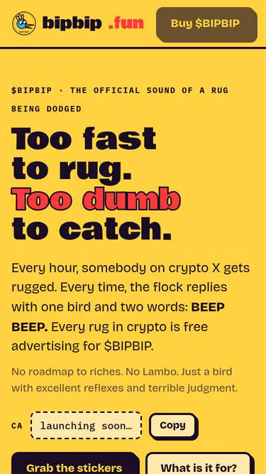 Screenshot of bipbip.fun