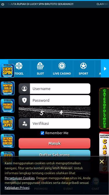 Screenshot of birutoto.org