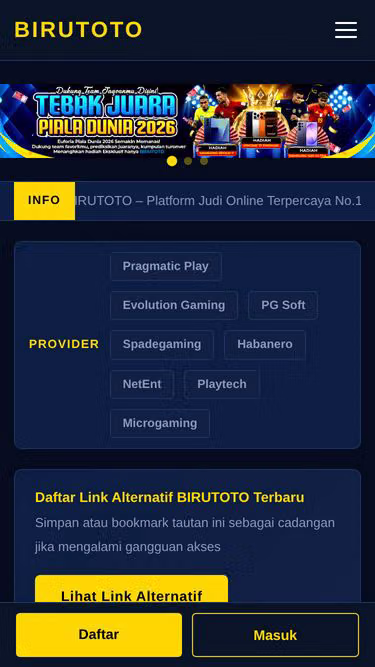 Screenshot of birutoto.plus