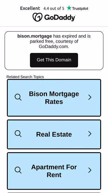 Screenshot of bison.mortgage