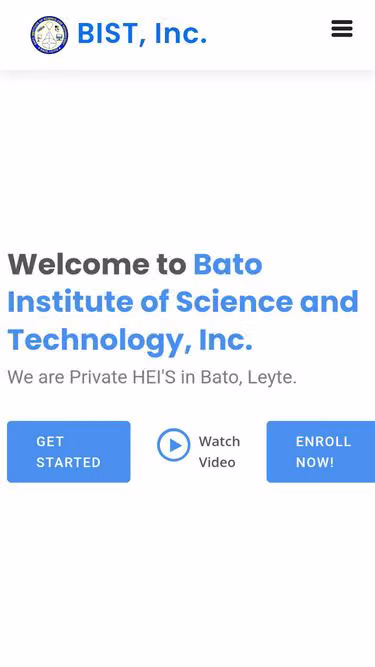 Screenshot of bist.edu.ph