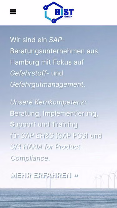 Screenshot of bist.gmbh