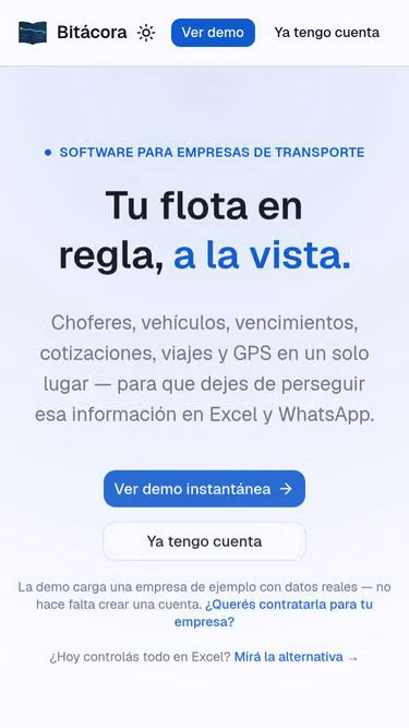 Screenshot of bitacora.ar