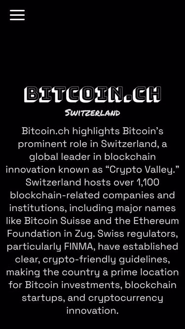 Screenshot of bitcoin.ch