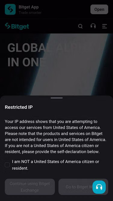 Screenshot of bitget.fund