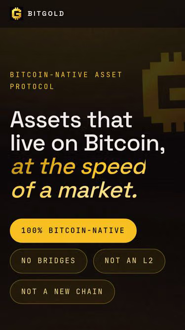 Screenshot of bitgold.dev