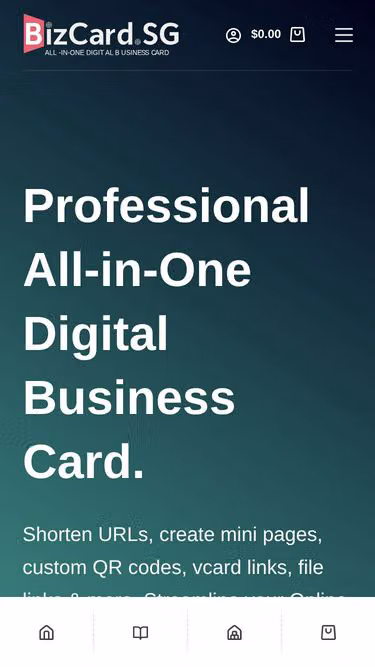 Screenshot of bizcard.com.sg