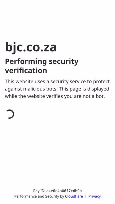 Screenshot of bjc.co.za