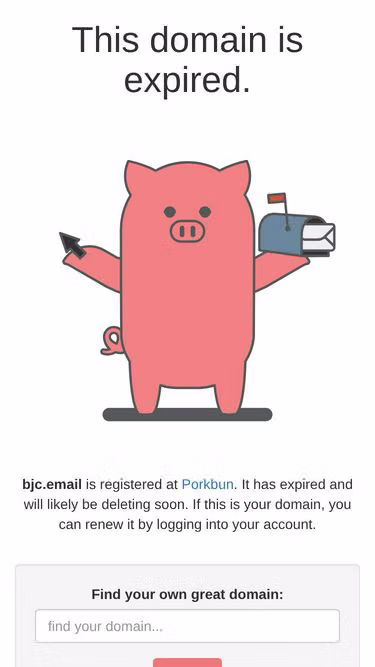 Screenshot of bjc.email