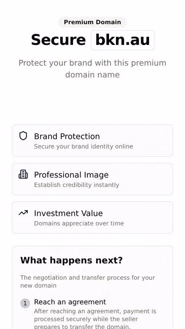 Screenshot of bkn.au