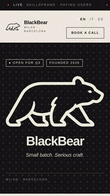 Screenshot of blackbear.so