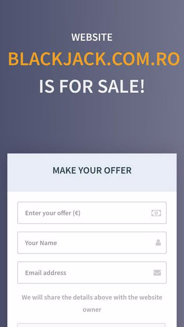Screenshot of blackjack.com.ro