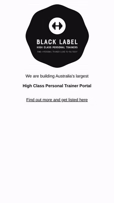 Screenshot of blacklabel.com.au