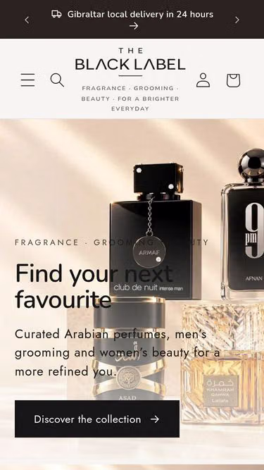 Screenshot of blacklabel.gi