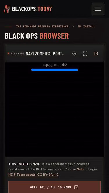 Screenshot of blackops.today