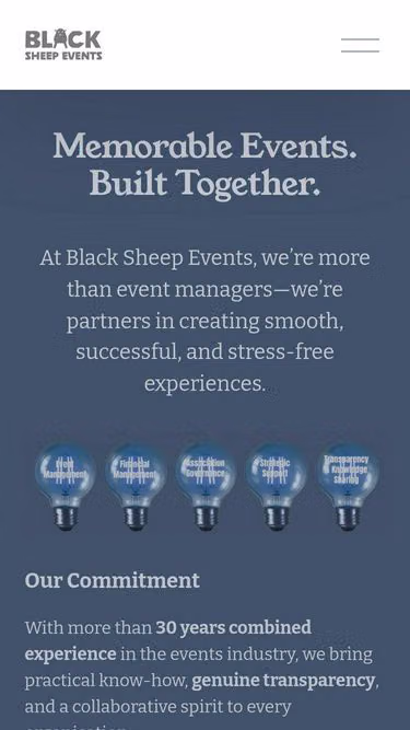 Screenshot of blacksheep.events