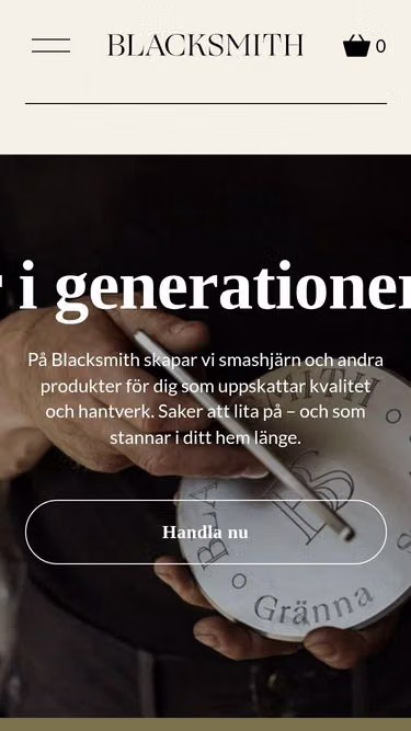 Screenshot of blacksmith.se