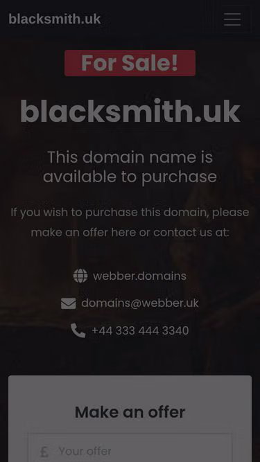 Screenshot of blacksmith.uk