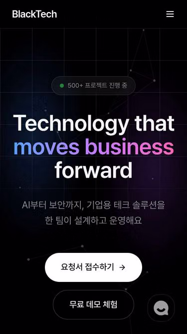 Screenshot of blacktech.kr