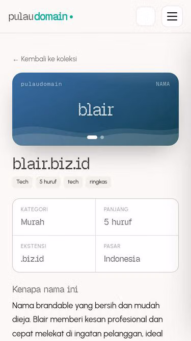 Screenshot of blair.biz.id