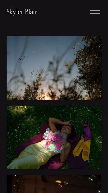 Screenshot of blair.photography