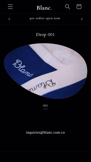 Screenshot of blanc.com.co