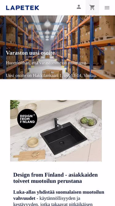 Screenshot of blanco.fi