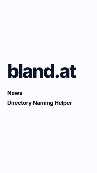 Screenshot of bland.at
