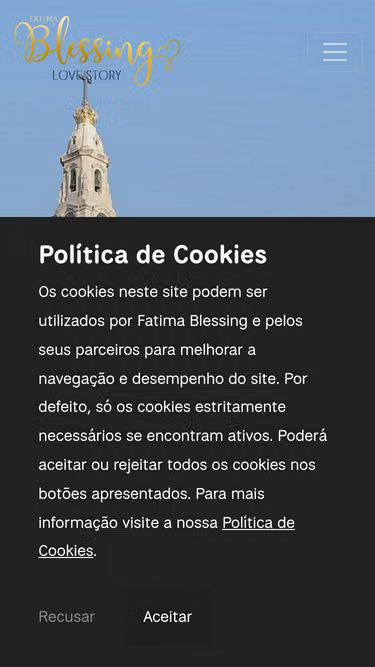 Screenshot of blessing.pt