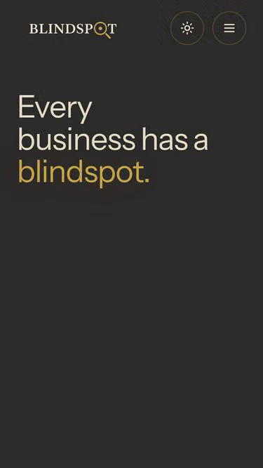 Screenshot of blindspot.agency